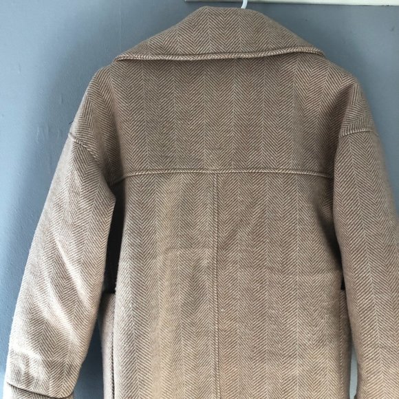 Mishow Wool Coat Knee Length Button Front Small - Picture 14 of 16